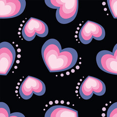 seamless pattern with hearts love