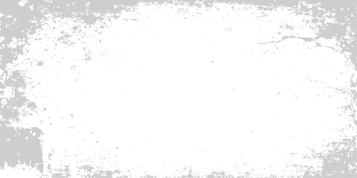 Abstract dark grunge vector illustration featuring a weathered wall texture with an old paper border and artistic ink splatter design