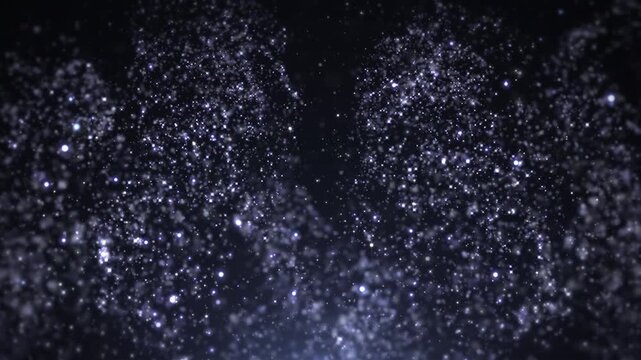 Luxury Magic Winter Particles Intro for Socials, Movies, Awards and Titles. Copy Space.Set of 5