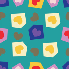 seamless pattern with hearts
