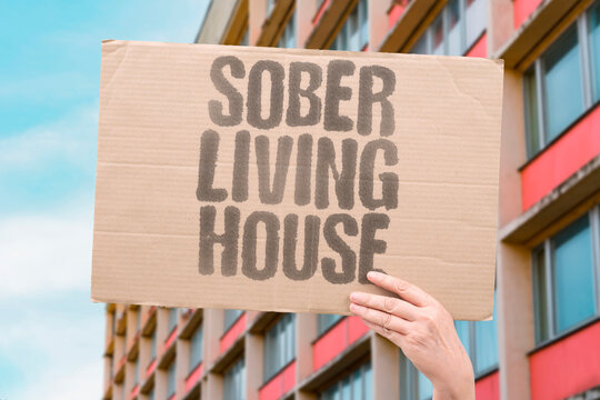 "Sober Living House" Transitional housing supports recovery. SOBER. LIVING. HOUSE. TRANSITIONAL. SUPPORT.