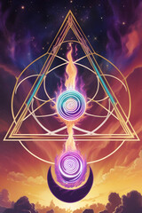 Cosmic triangle of energy and balance