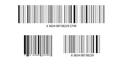 Barcode Vector Illustration for Product Packaging, Retail Scanning, Inventory Management and Business Identification Design