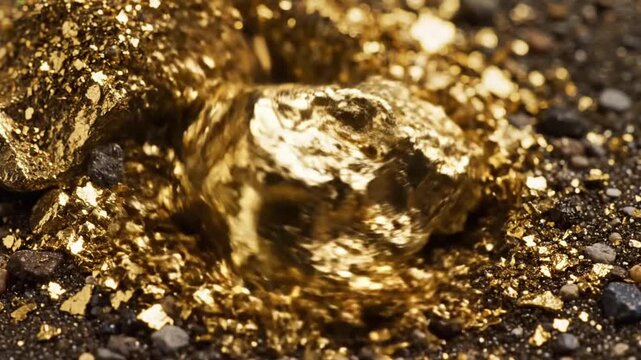 Exploring gold mining processes in a riverbed during daylight hours in a natural setting