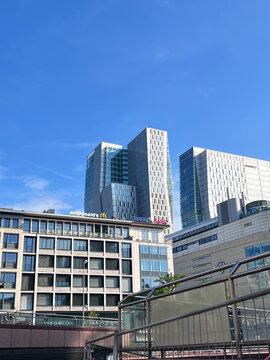 The PalaisQuartier building complex, including the Nextower office tower and the Jumeirah Hotel in the financial district in Frankfurt am Main, Deutschland, September 15, 2024