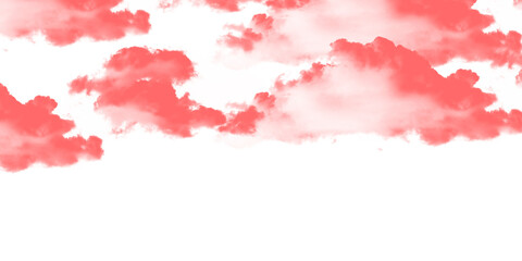 Dramatic red clouds against a black background