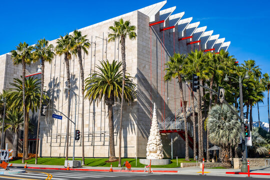 Bright Los Angeles County Museum of Art building exterior