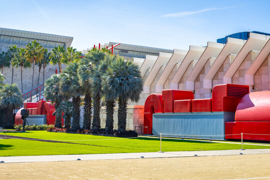 Bright Los Angeles County Museum of Art building exterior