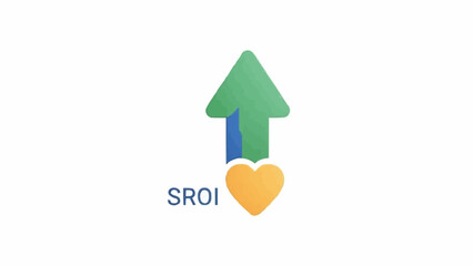 Green arrow with heart symbol.