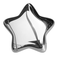3d silver star