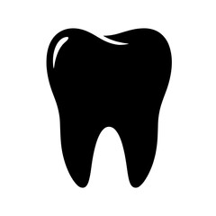 tooth icon on white background