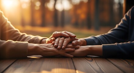 Obraz premium Hands Holding Hands