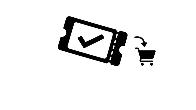 Sale Ticket Silhouette Icon