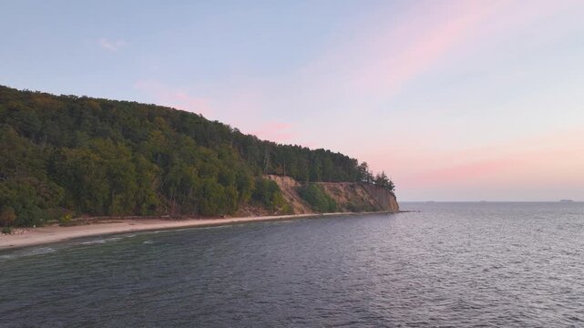 Orlowo Cliff on the Baltic Coast, Gdynia, Poland