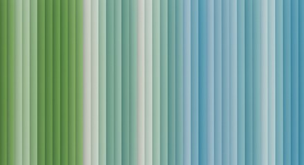 Obraz premium Gradual green to blue striped pattern background texture