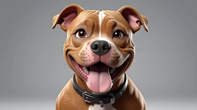 Niedlicher Pitbull Daumen hoch