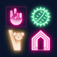 Neon Icons Collection