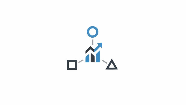 Business graph chart analysis data.