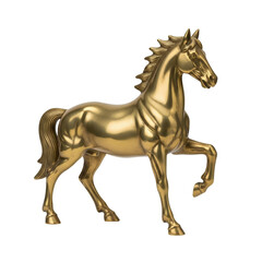 Golden Horse Sculpture for Chinese New Year Celebration