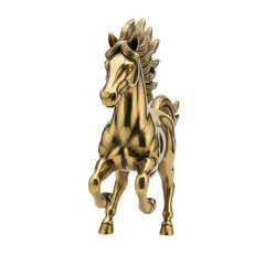 Golden Horse Statue Celebrating Chinese New Year and Year of the Fire Horse