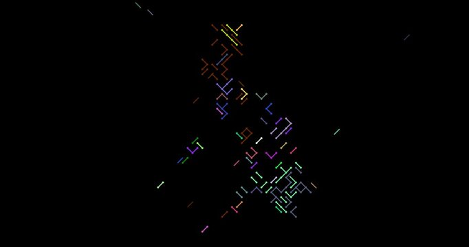 Sliding Diagonal Elements Create Philippines Map Silhouette