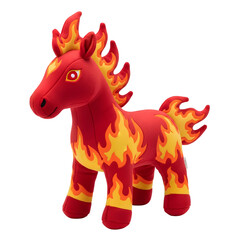 Colorful Fire Horse Plush Toy for Chinese New Year Celebration