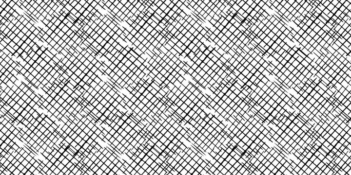 Black and white diagonal grid pattern texture transparent background