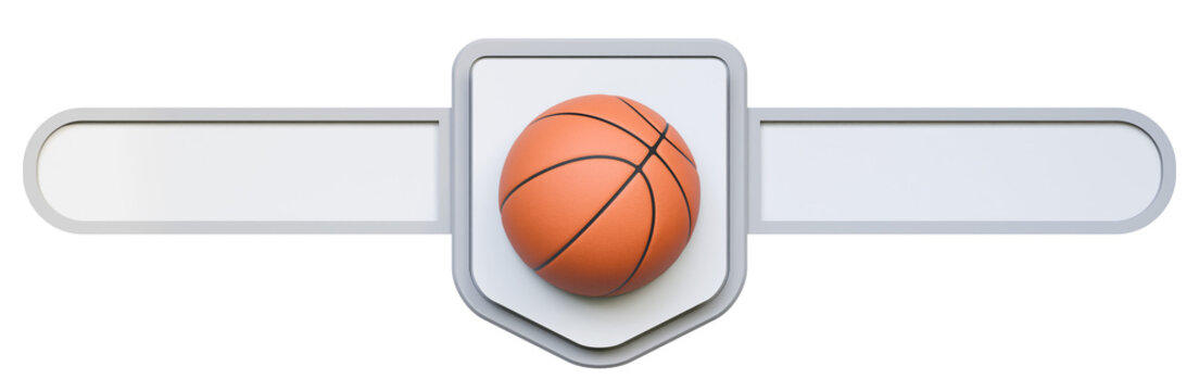 Scoreboard broadcast temlate for sport basketball. 3d illustration. Blank versus board. Blank scoreboard template on a isolated background. Blank displayboard.