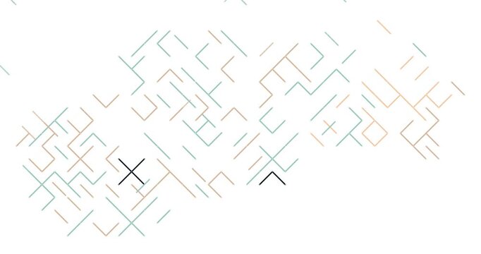 Geometric Diagonal Lines Merging into Slovakia Map