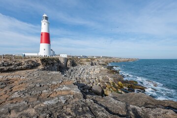 Portland Bill lighthouse in Dorset