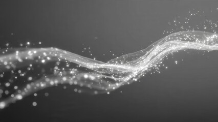 Obraz premium Abstract Wave of Particles