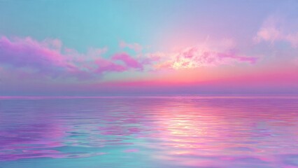 Obraz premium Pastel Ocean Sunset