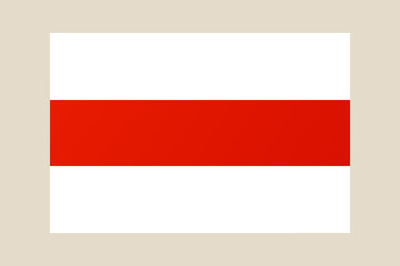 Obraz premium Simple White-Red-White Flag Design Representing National Identity and Historical Significance, Vector Illustration for Protest and Patriotic Themes.