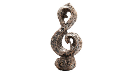 Obraz premium Ornate Treble Clef Sculpture