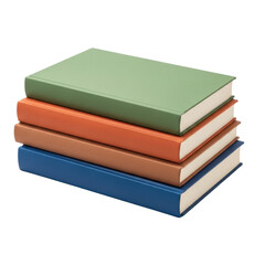 Fototapeta premium Stack of Four Colorful Hardcover Books