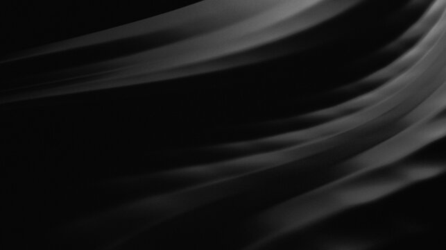 gray to black color for with curves and dimensions.Featuring thick folds that closely resemble high quality black silk or satin fabric.