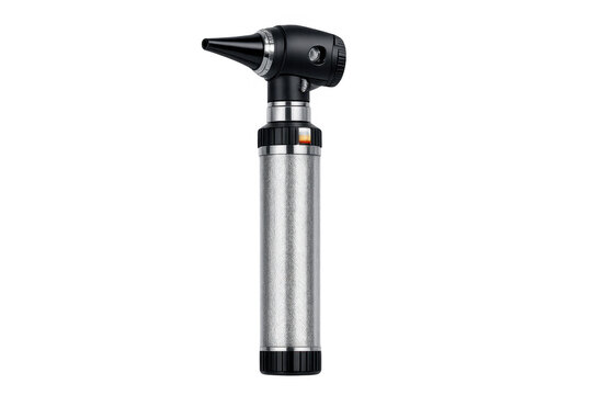 Otoscope medical instrument for ear examination on transparent background