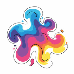 Obraz premium Vibrant Abstract Shape