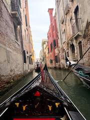 gondolas in venice in the grand canal © Daniella