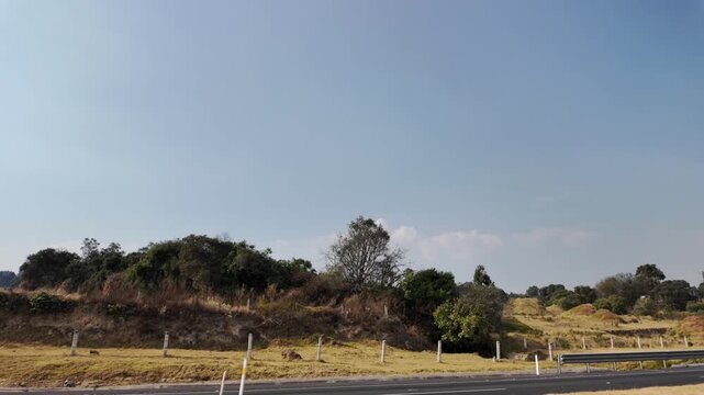 Campos de cultivo M&eacute;xico, paisajes rurales en carretera.