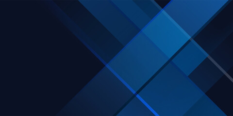 Obraz premium Blue black abstract background geometry shine and layer element vector for presentation design. Suit for business, corporate, institution, party, festive, seminar, and talks