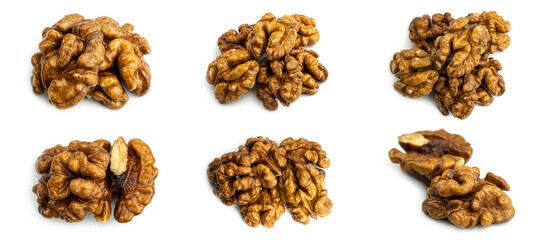 Obraz premium Walnut on a white background. High quality photo