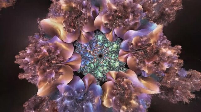 Abstract Fractal Pattern, Psychedelic Swirl, Infinite Recursion, Psychedelic Art, Digital Art