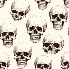 skull seamless pattern, skull pattern, skull background, gothic skull pattern, skull digital paper, skull repeat pattern, skull texture, skull wallpaper
