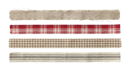 Blank kraft paper hang tag with metal eyelet and blue string, retail label isolated on transparent...