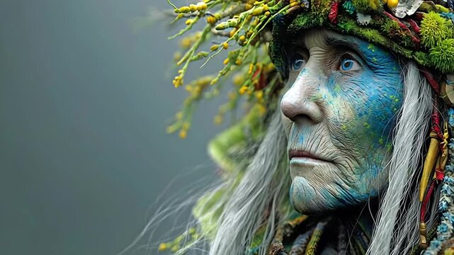 Heirloom Gaze: Threads of Ancestry, ai generated.