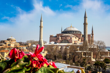 Obraz premium Hagia Sophia in Istanbul, Turkey i