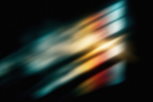 blurred motion blur,light leak overlay effect with motion blur colorful light, retro film light leak flare lens on transparent background, abstract background with rainbow ray, 