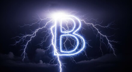 Electric Bitcoin - A Powerful Symbol of Digital Currencys Future.