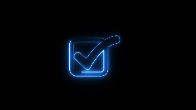 Animated Check mark icon, positive symbol, tick mark icon, confirm, correct concept animation